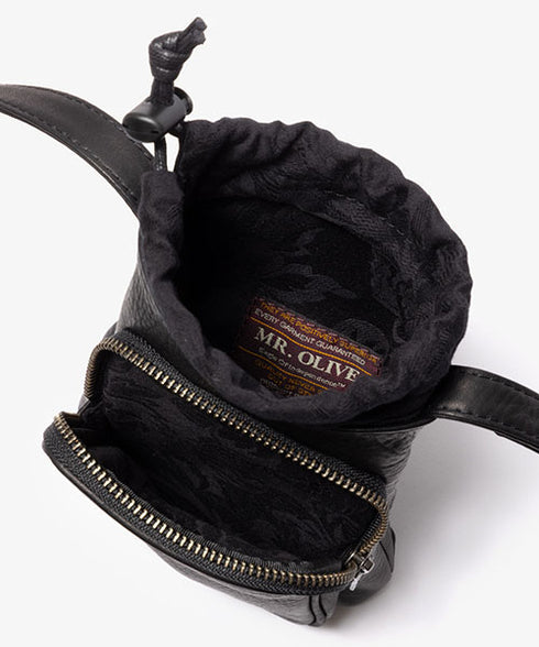 MR.OLIVE E.O.I /WATER PROOF WASHABLE LEATHER / MOBILE BAG ミスターオリーブ イーオーアイ/ウォータープルーフウォッシャブルレザー/モバイルバッグ